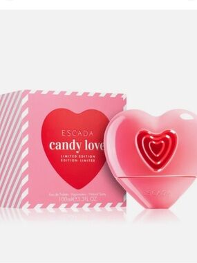 Escada Candy Love Heart-Shaped Pink Fragrance Bottle